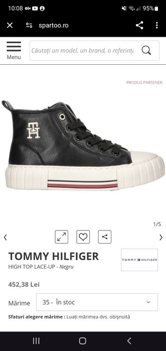 Tommy Hilfiger High /Sneakers mărimea 31