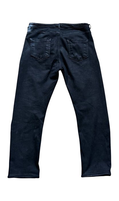 Jeanși DRKSHDW Rick Owens Detroit Cut- 34-36 - denim elastic.