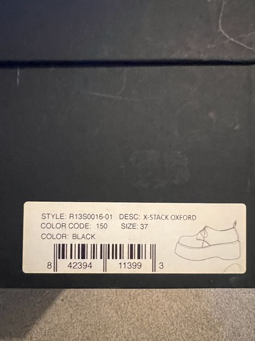 Pantofi R13 Oxford double stack 37