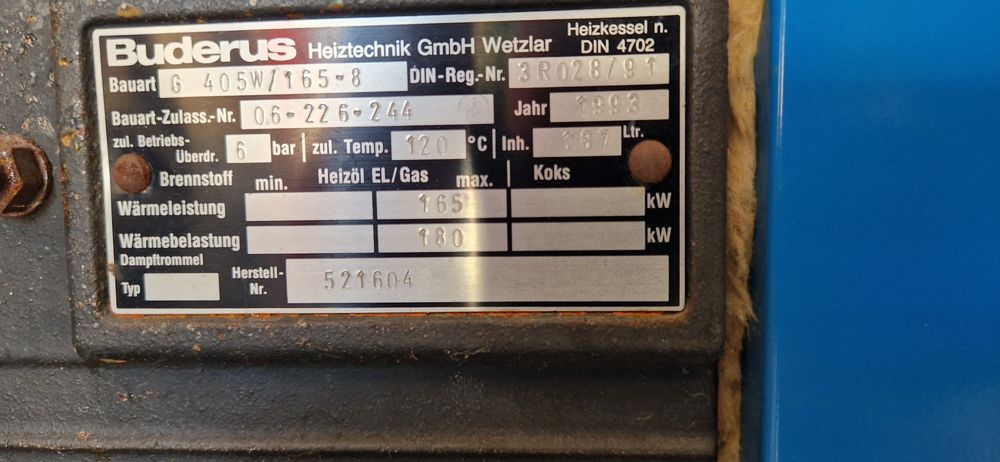 Centrala,cazan,pe ulei ars,uzat 165-180 kw