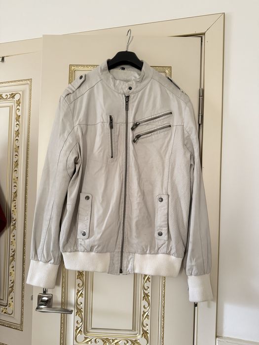 Куртка кожаная мужская разм XL (50-52)