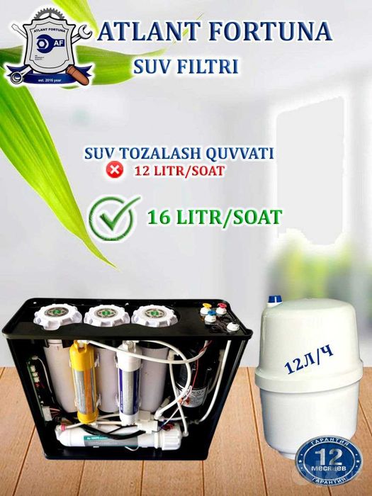Kichik suv filtr, uy uchun filtr, домашний фильтр, бытовой фильтр воды