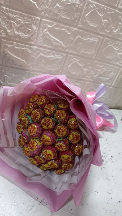 Букеты на заказ чупачупсиков