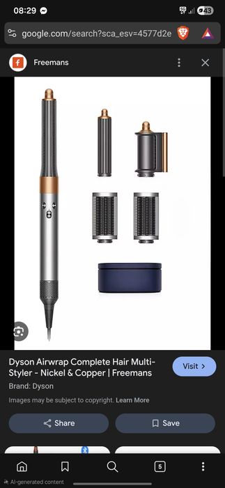 Dyson airwrap long като нов