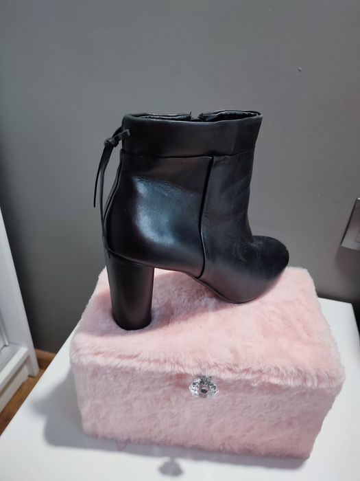 Боти на висок ток #Естествена кожа