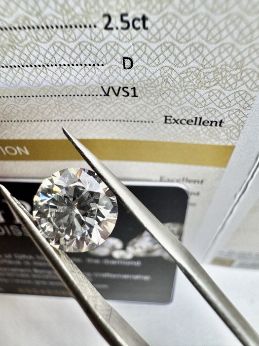 Диамант 2.5 карата , мойсанит за бижу и подарък