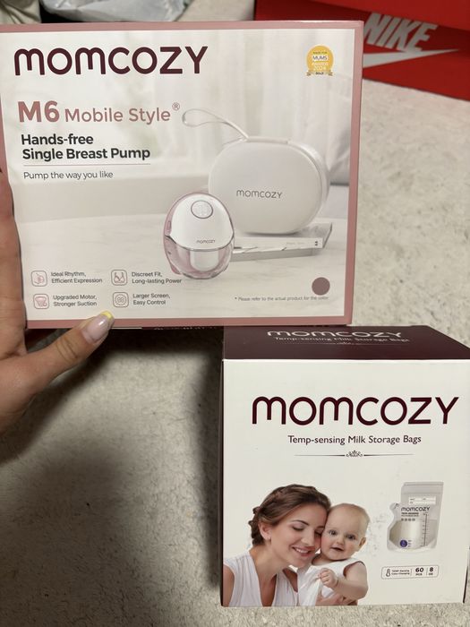 Eлектрическа помпа за кърма Momcozy Mobile Style™ M6, Hands-free