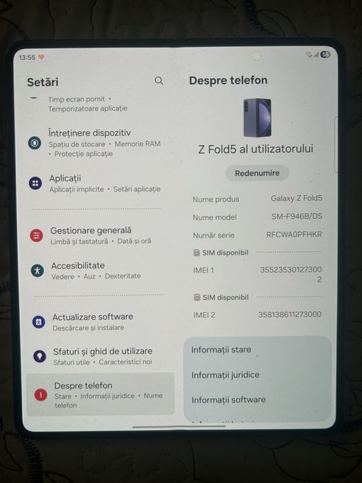 Vand samsung z fold 5 impecabil