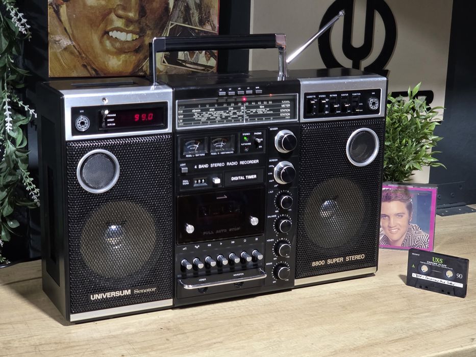 Boombox UNIVERSUM SENATOR super 8800, radio casetofon portabil, retro hi-fi ctr-2188, servisat