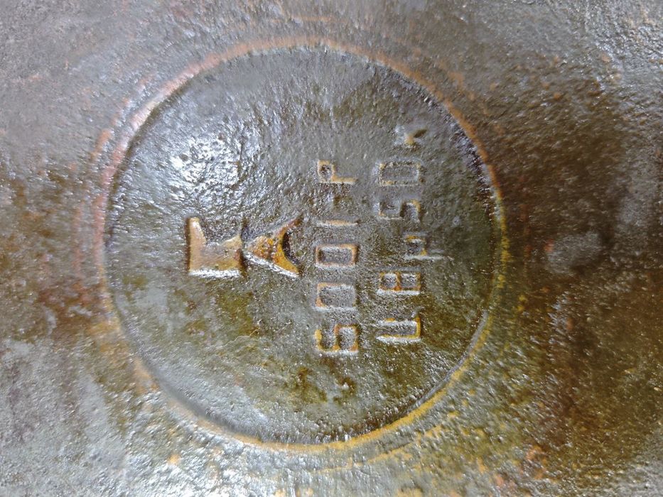 Советская гриль чугунная