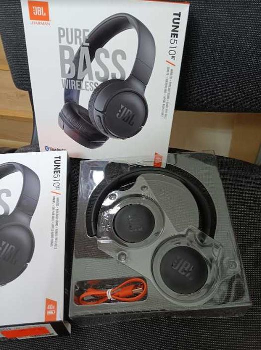 Безжични слушалки JBL Tune 510BT, цвят: черно