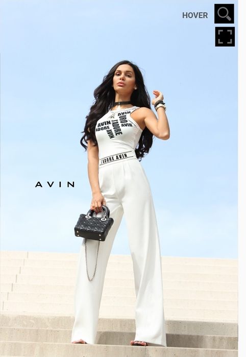 Бял сет Avin размер М