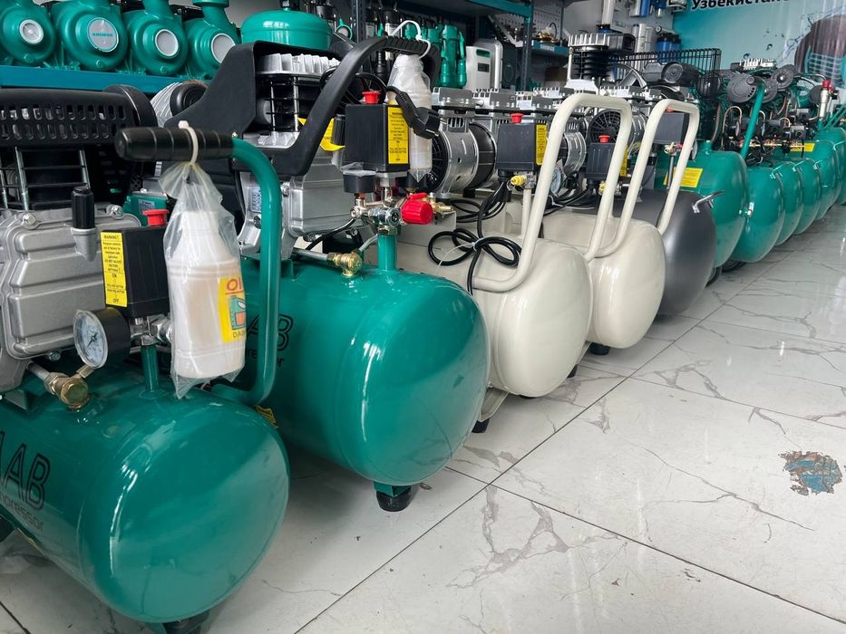 100 литр 10 бар хаво компрессори, поршенли, ременли. SAAB kompressor