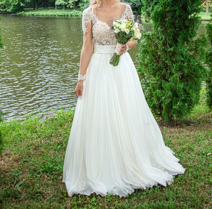 Rochie de mireasa din matase
