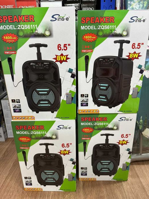 Блютуз колонка караоке