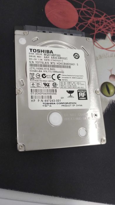 HDD Laptop 500 GB Toshiba