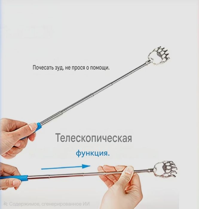 Телескопическая чесалка для спины: спиночес