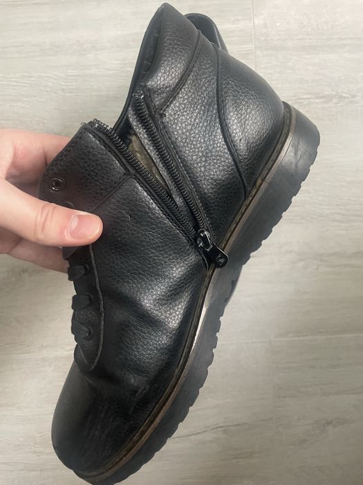 Кожаные мужские сапоги