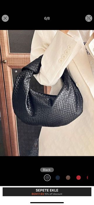 Дамска черна чанта