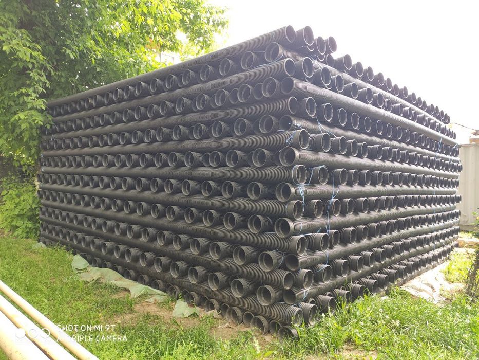 Гофра труба. Труба гофрированная канализация. Доставка есть!