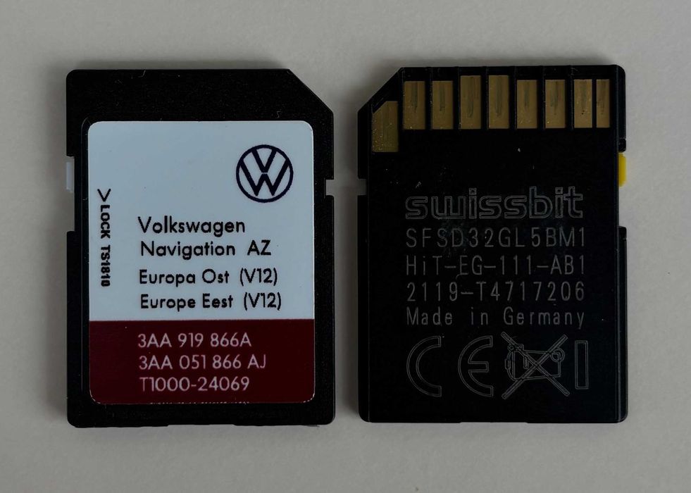 2021 Ново RNS 315 Ots Sd Card Europe V12 East Сд Карта RNS315 SKODA