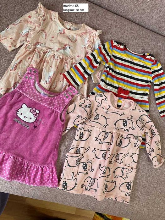 Set lot rochie copii fete marime 68 3-6 luni hm ca
