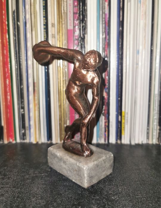 Фигура на диско - хвъргач на Мирон  винтидж бронзова фигурка  статуя