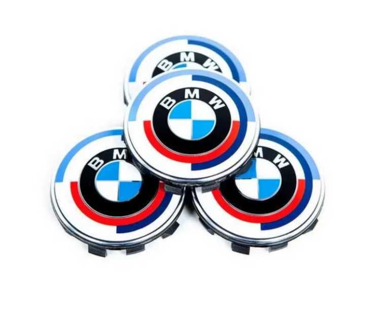 Capace jante BMW 68mm - Albastru/Alb, Negru, Alb-Negru, Aniversare
