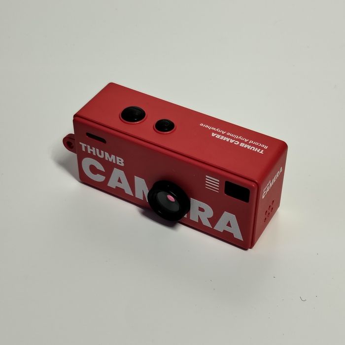 Mini camera foto video retro Thumb Camera 1984 noua pachet complet