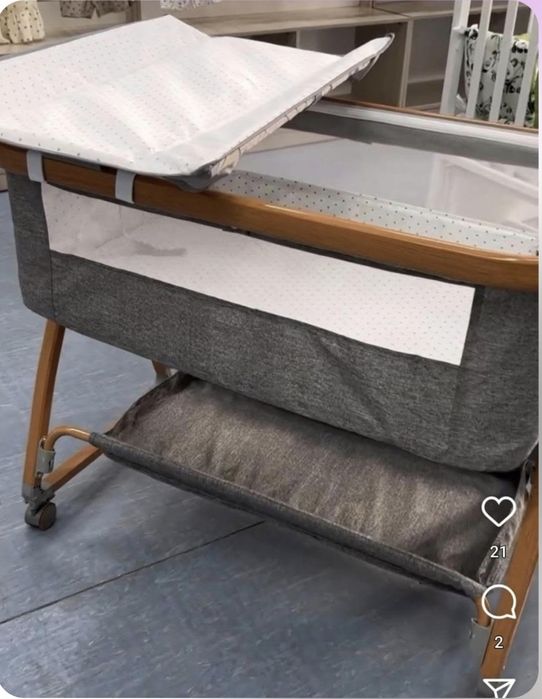 Приставная люлька- качалка в скандинавском стиле