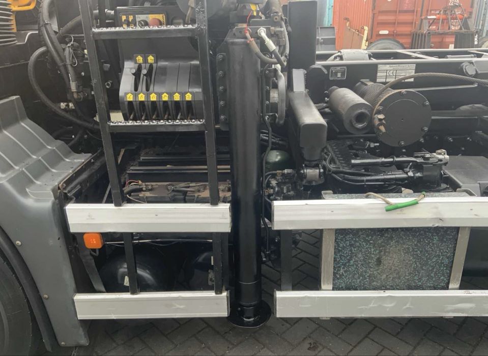 MAN TGS 26.360 6x4 3- странен самосвал с кран PALFINGER