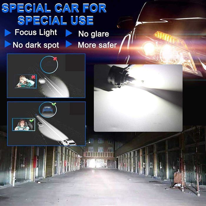 Лед крушки H15 LED, 24000LM 200W ТОП ЦЕНА