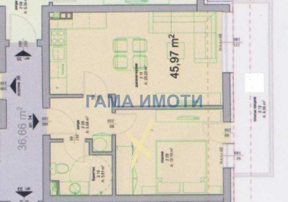 Продава се Двустаен апартамент в Поморие - 53 кв.м за 1193 €/кв.м - Снимка #3