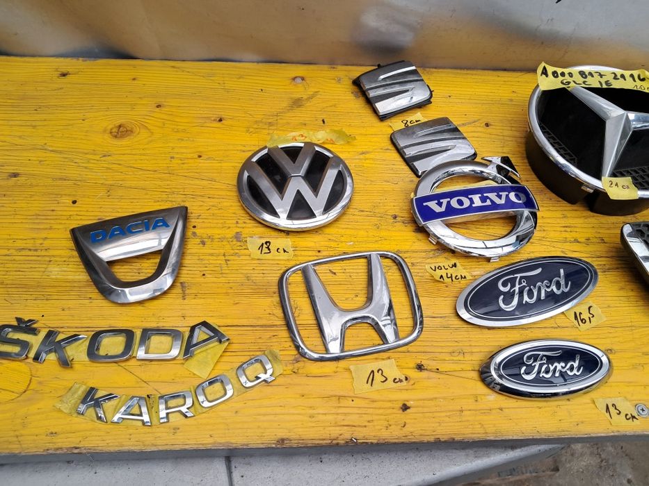 Емблема Vw Skoda Ford Seat  Mercedes Volvo  Peugeot Dacia