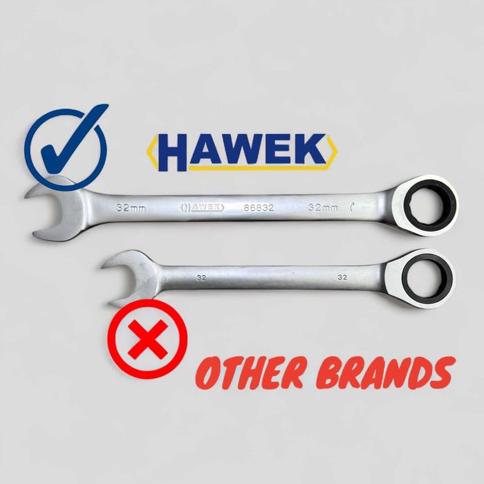 НЕМСКИ Звездогаечни Тресчотни Ключове 8 - 32 ММ HAWEK + ЛЕД ФЕНЕР