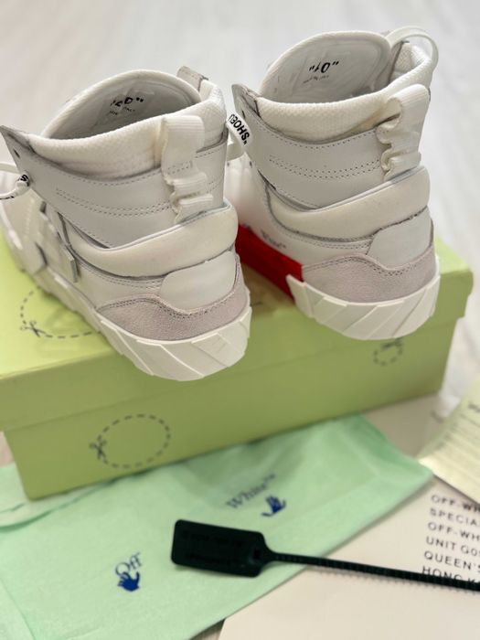 Adidasi OFF WHITE - High White SNEAKERS Premium din Piele Full Box NOI