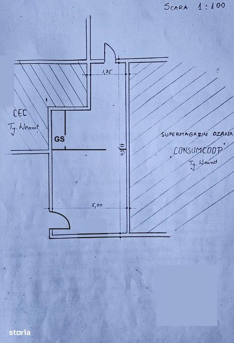 Spatiu comercial Tg. Neamt centru, 48mp, aproape de Catena - Näkymä 3