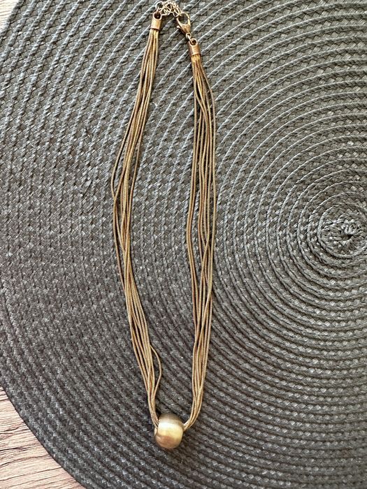 Дамско колие в медено златист цвят