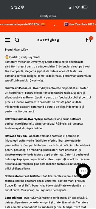Tastatura santa qwerty key