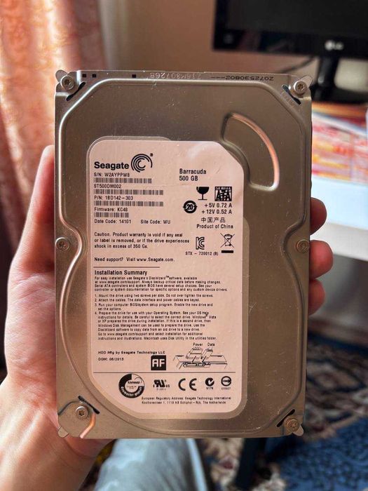 Продам жесткий диск HDD Baracuda 500gb