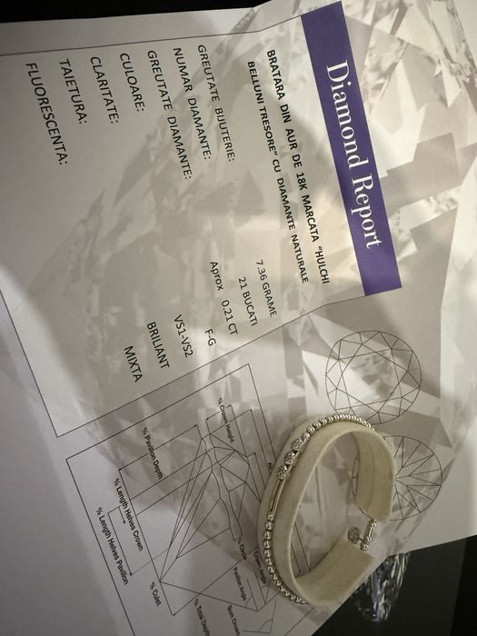 Bratara Hulchi Belluni Tresore Stretch aur 18kt cu diamante naturale