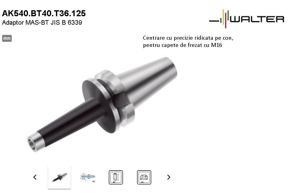 Portscule BT40 pentru centre de frezare