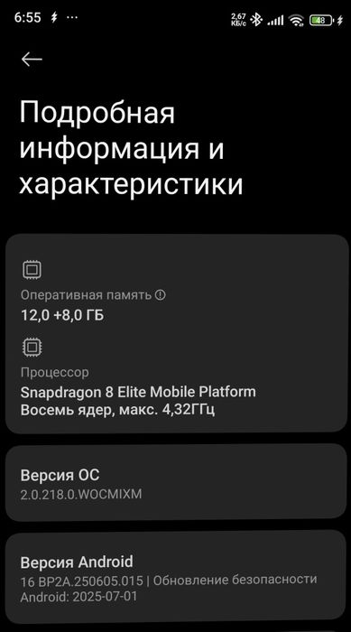 Xiaomi Mi 15   12/256 gb