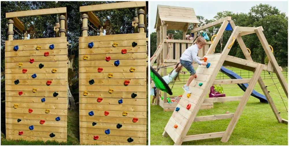 Комплект детски дръжки, хватки, камъни за катерене 10 броя многоцветни