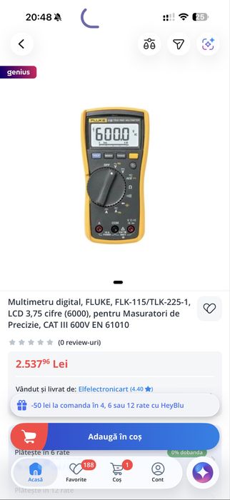 Vând Fluke 115 True RMS – NOU