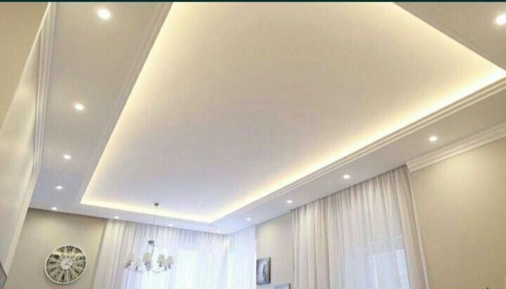 Гипсокартон работа 2000тг