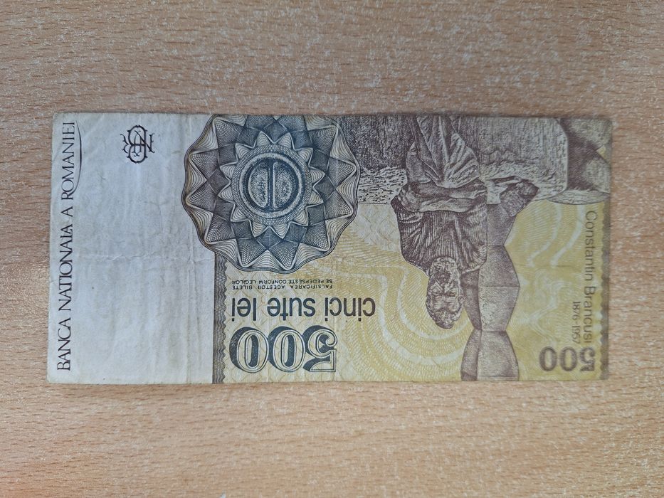 Bancnota veche Constantin Brancusi 1991