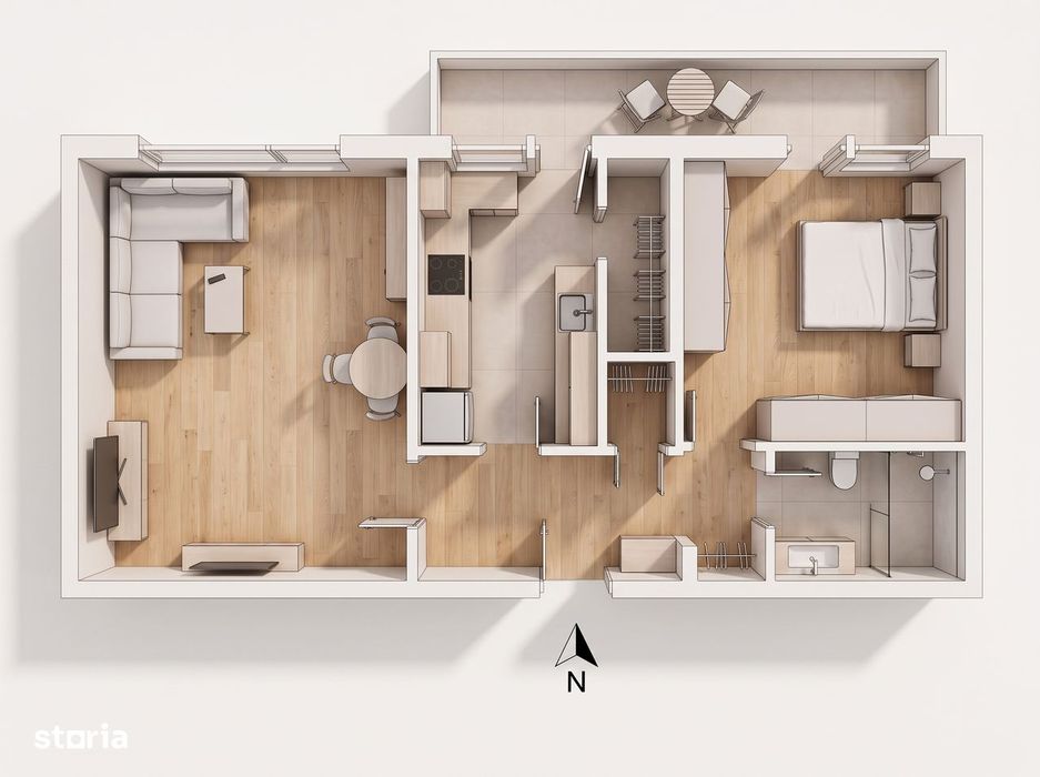 Vânzare Apartament 2 camere Splaiul Unirii