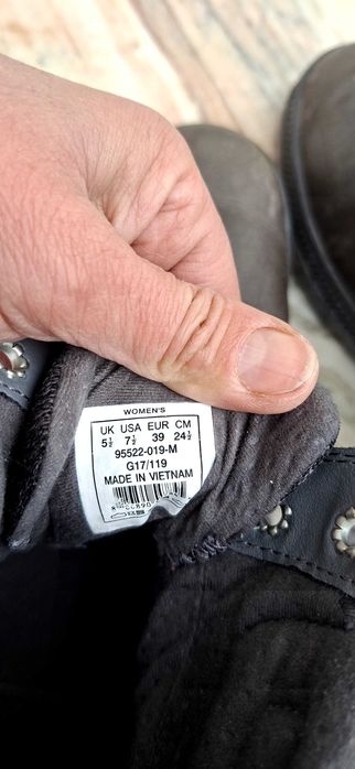 Ghete gri kaki piele Palladium waterproof 39