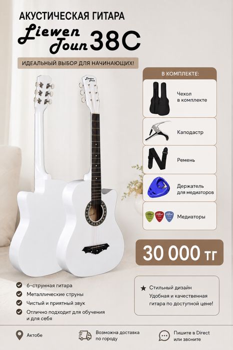 Акустическая гитара Liewen Tour 38C